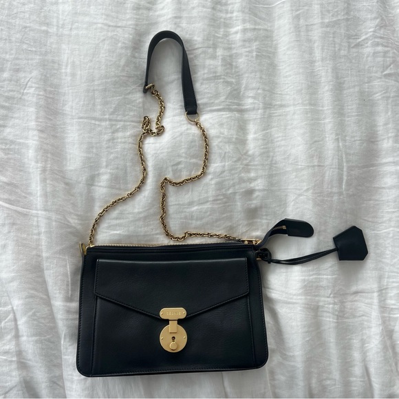 Celine Envelope Clutch On Chain | dark navy leather - Picture 4 of 5